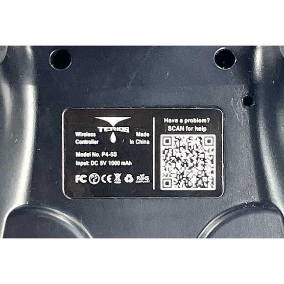 Terios Wireless Black Controller P4-5S for PlayStation 4 Vibration Tested - Picture 8 of 8